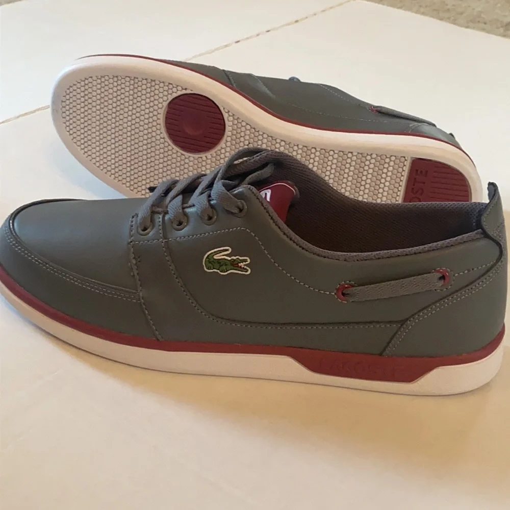 Grey Lacoste Shoes